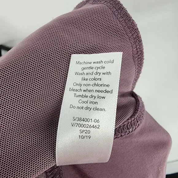 Athleta Attitude Volcanic Violet Mauve Ruched Jogger Pants Size 16 Tall